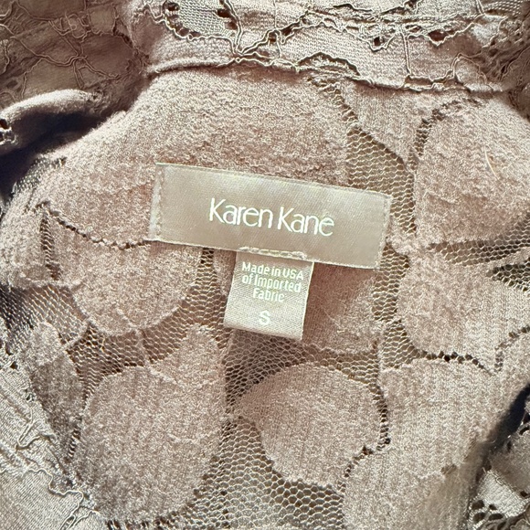 Karen Kane Cotton Lace Blouse in Black, Sz S - Picture 7 of 7